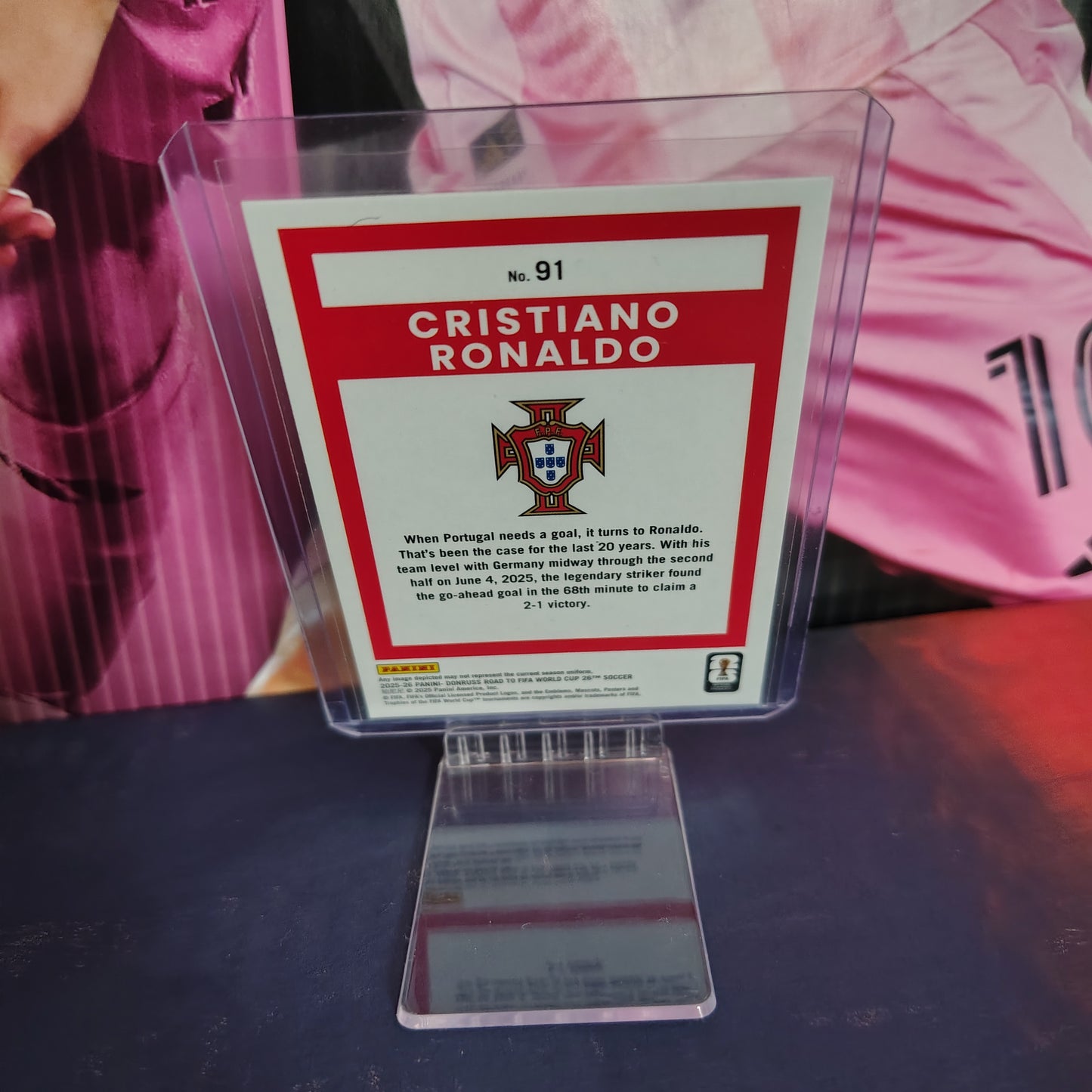 Cristiano Ronaldo - Holo/Silver | Panini Donruss Road to FIFA World Cup 2026