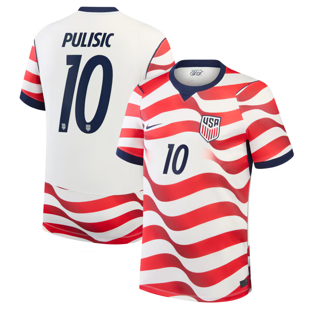 Christian Pulisic USMNT Nike 2026 Home Stadium Replica Jersey - White