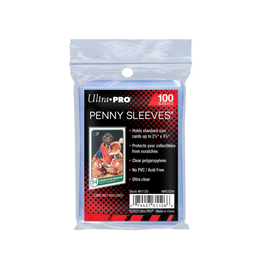 Ultra PRO Penny Sleeves 100ct – Clear Standard Card Protection– GAME TIME STORE
