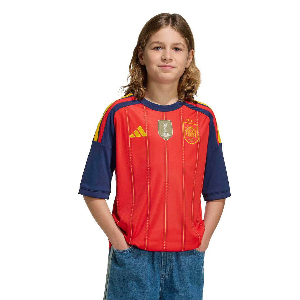 Spain National Team adidas Youth 2026 FIFA World Cup Champions Replica Jersey - Red
