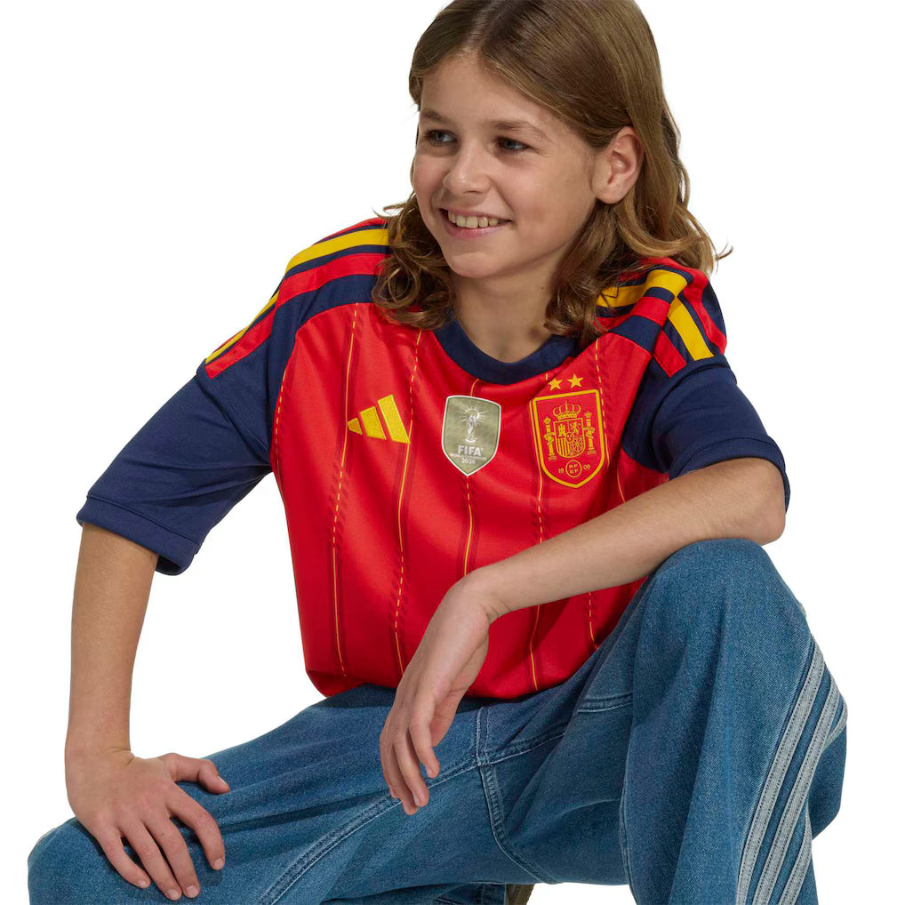 Spain National Team adidas Youth 2026 FIFA World Cup Champions Replica Jersey - Red