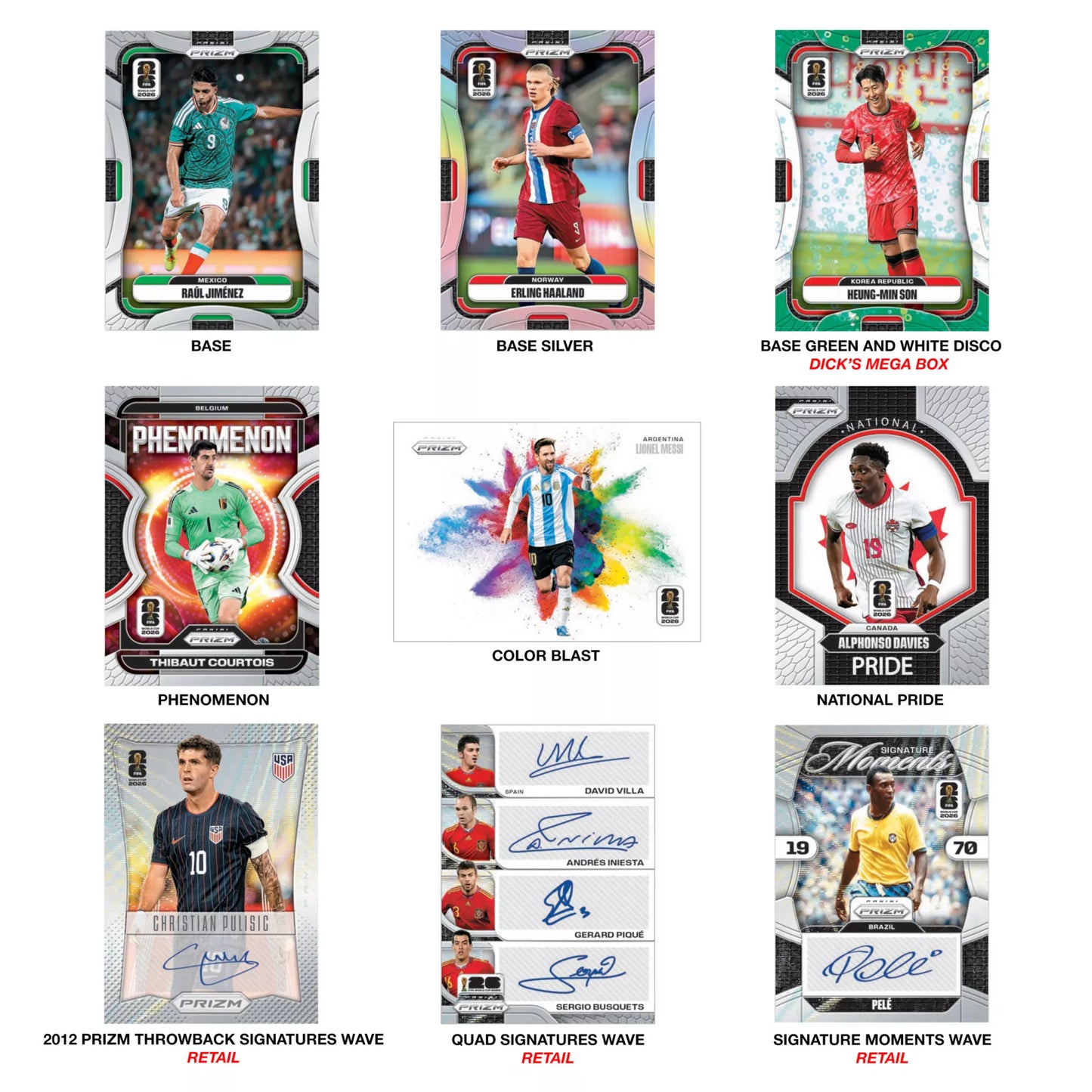 2026 Panini PRIZM FIFA World Cup DSG Exclusive Mega Box