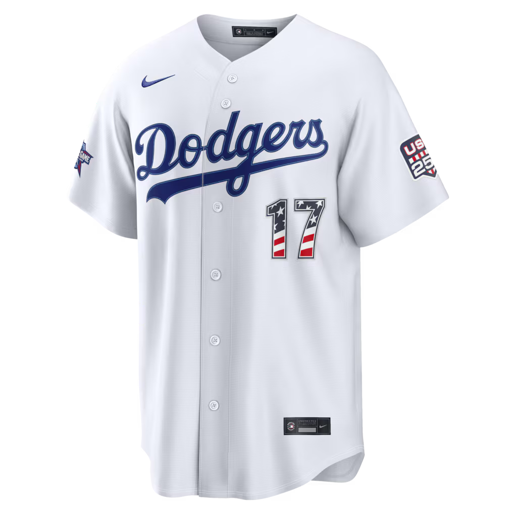 2026 All-Star Edition Stars & Stripes Los Angeles Dodgers Shohei Ohtani Nike White Stadium Jersey