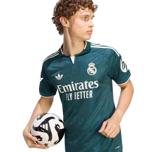 Real Madrid 2026/27 Away On-Field Authentic Patch Soccer Jersey - Green