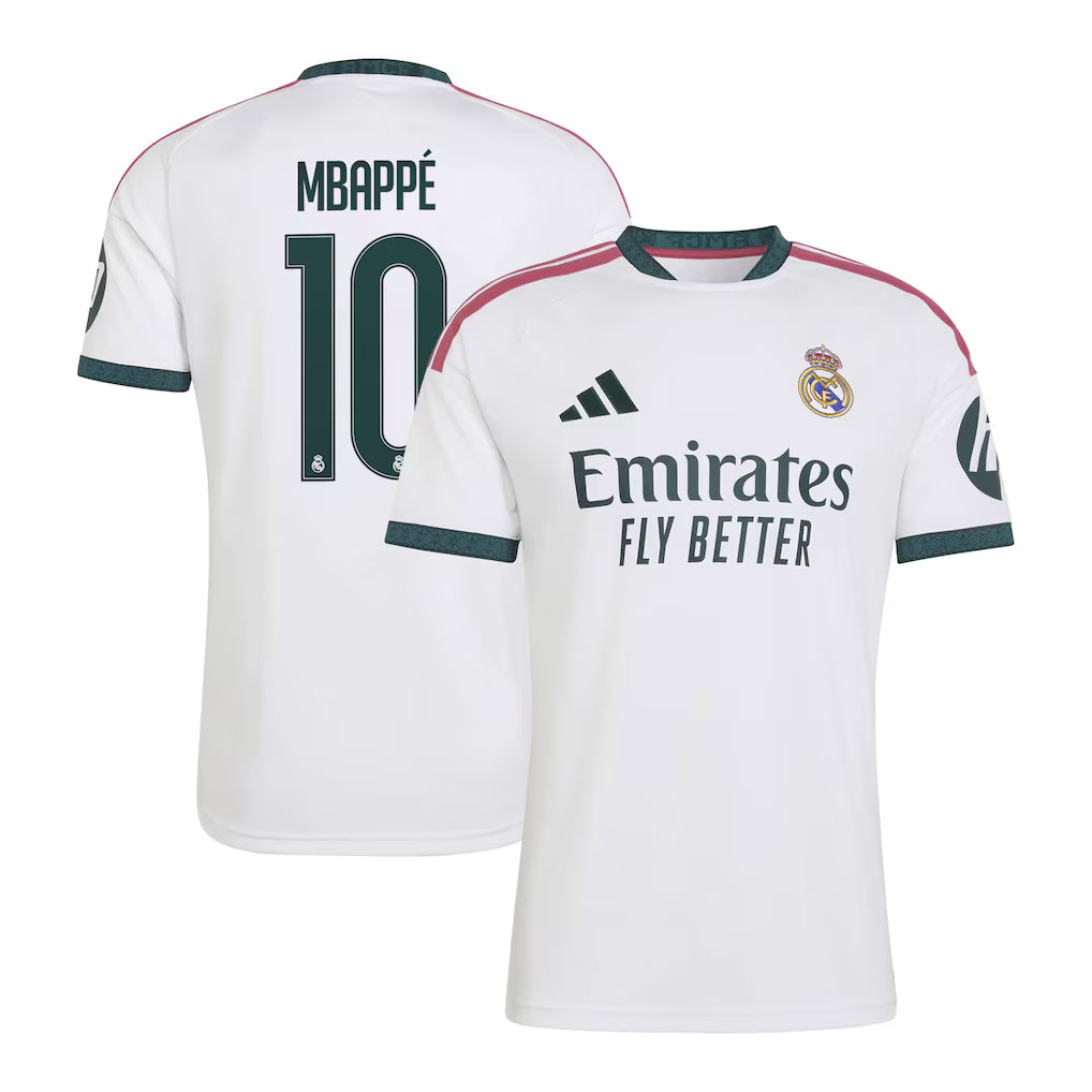 Kylian Mbappé Real Madrid 2026/27 Authentic Home Soccer Jersey - White