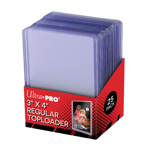 Ultra PRO 3" x 4" Clear Regular TOPLOADER Sleeves (25ct)