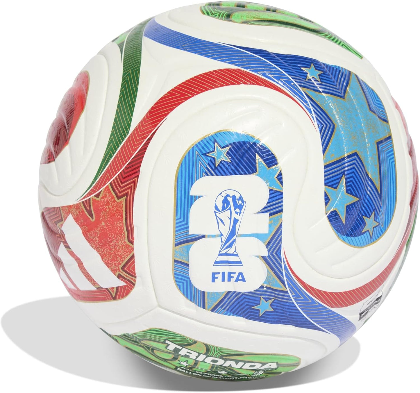 Trionda Pro Match Ball - Balón de fútbol oficial de la Copa Mundial de la FIFA 26 con superficie térmica sin costuras y diseño texturizado