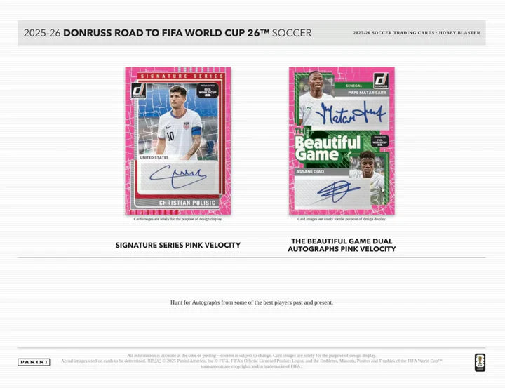 Panini Donruss GOLD Road to FIFA World Cup Soccer Hobby Blaster Box – 90 Trading Cards