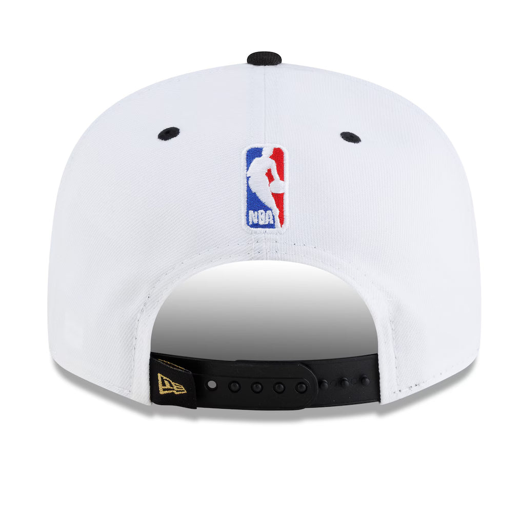 New York Knicks New Era 2026 NBA Finals Champions Locker Room 9FIFTY Snapback Hat - White/Black