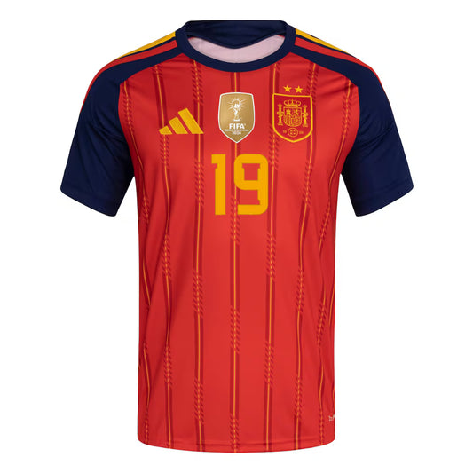 Lamine Yamal Spain National Team adidas 2026 FIFA World Cup Champions Replica Jersey - Red