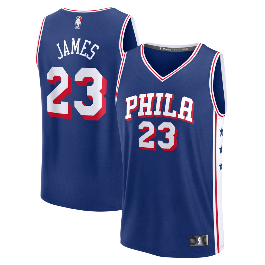 LeBron James Philadelphia 76ers Fanatics Fast Break Jersey - Icon Edition - Royal