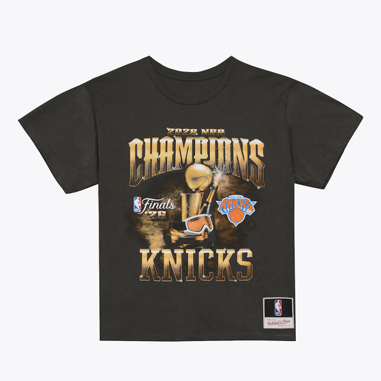New York Knicks Mitchell & Ness 2026 NBA Finals Champions T-Shirt - Black