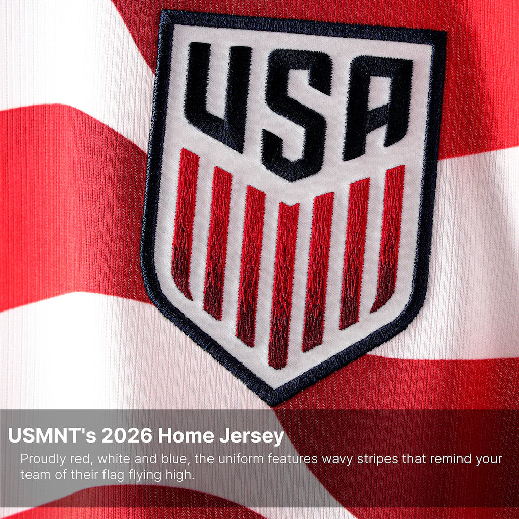 Christian Pulisic USMNT Nike 2026 Home Stadium Replica Jersey - White